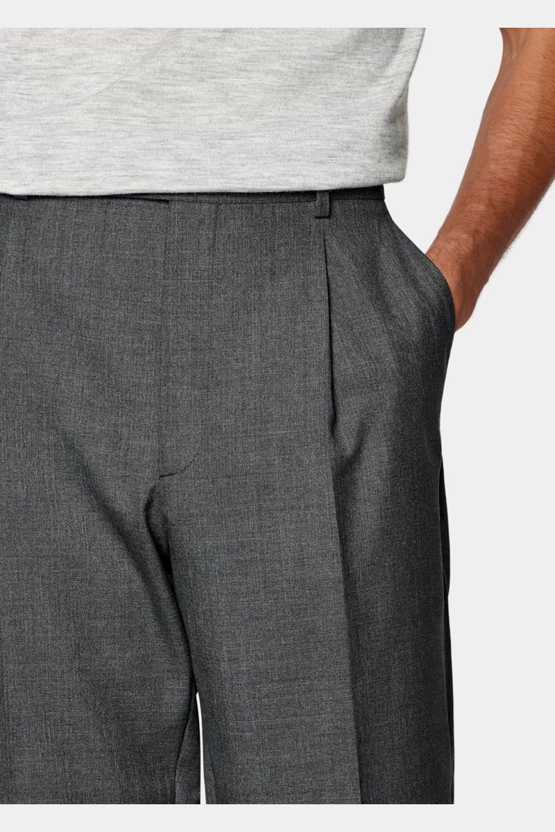 Dark Grey Wool Pants - Styled 1