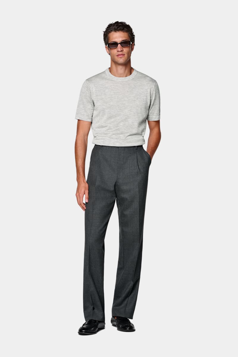Dark Grey Wool Pants - Styled 3