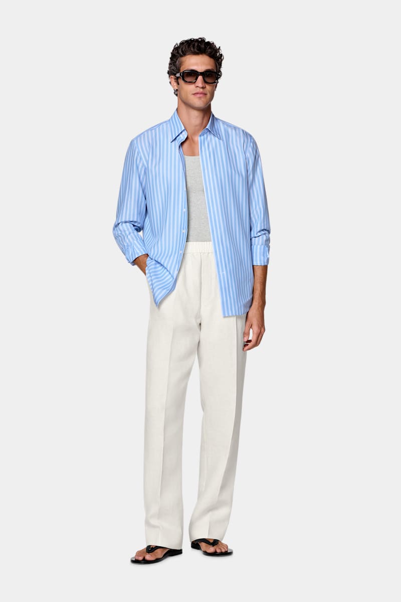 Off-White Linen Pants - Styled 3