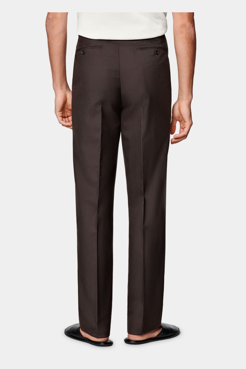Dark Brown Wide Leg Pants - Detail 2