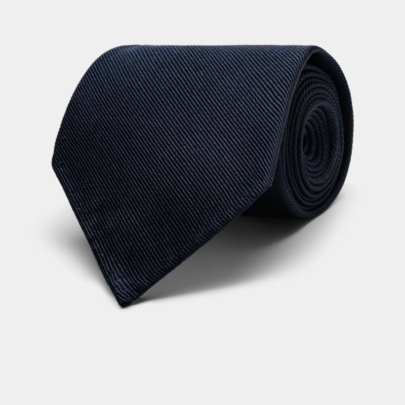 Navy 7 Fold Tie - Main