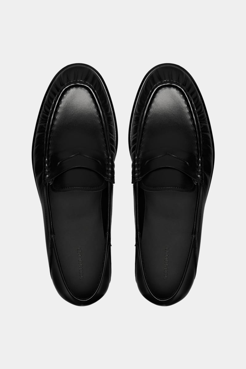Black Penny Loafer - Top