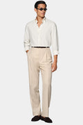 Off-White Silk Shirt - Front