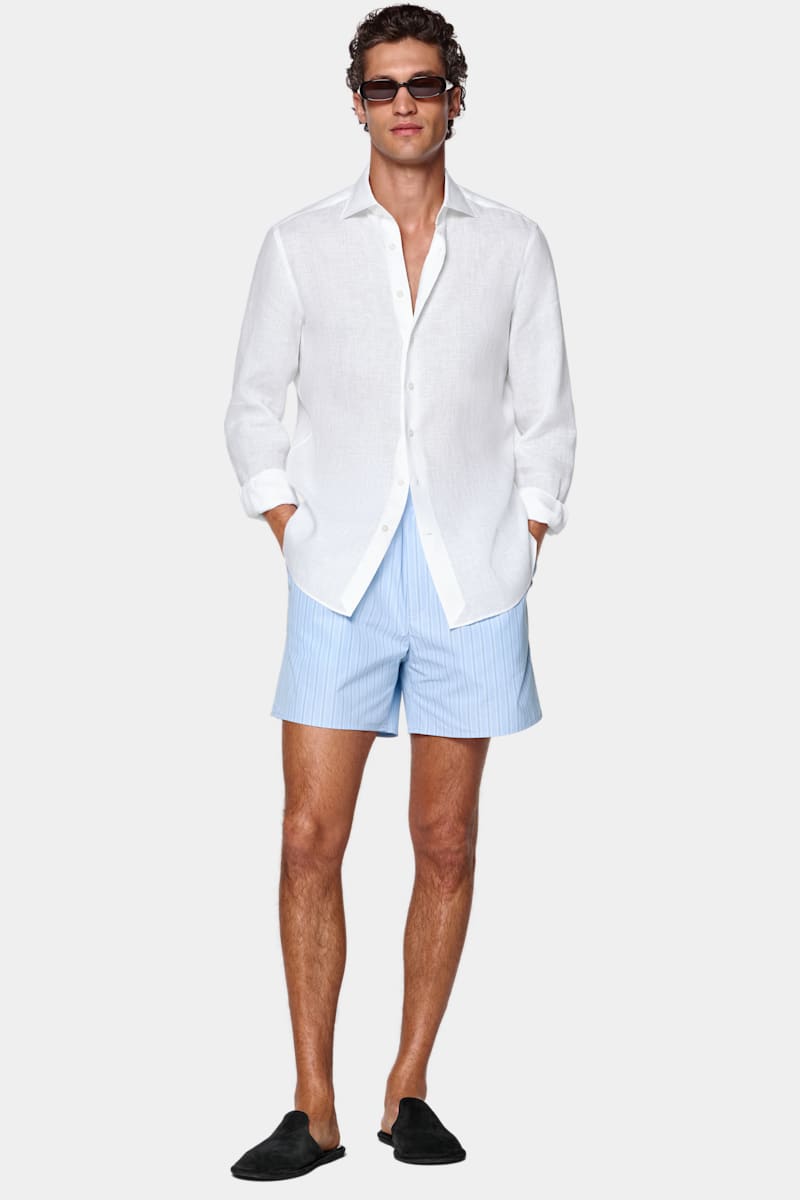 White Linen Shirt - Front