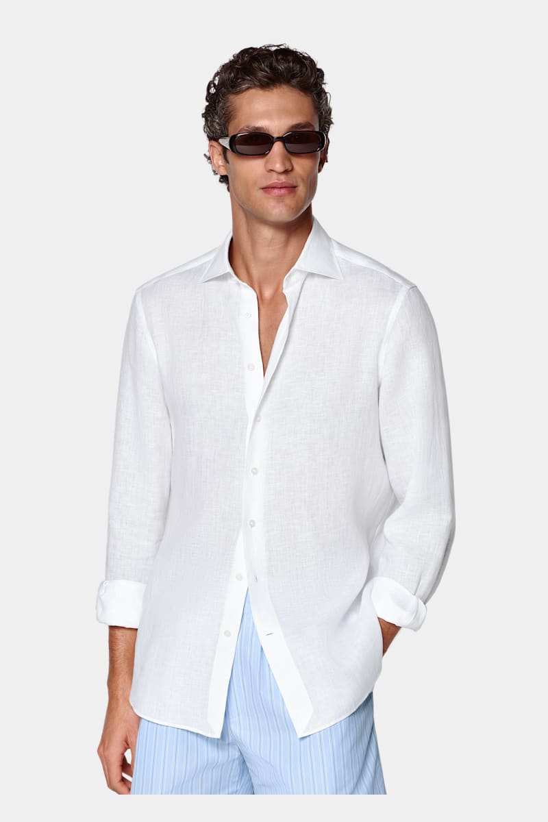 White Linen Shirt - Styled 2