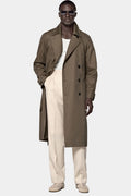 Green Trench Coat - Front