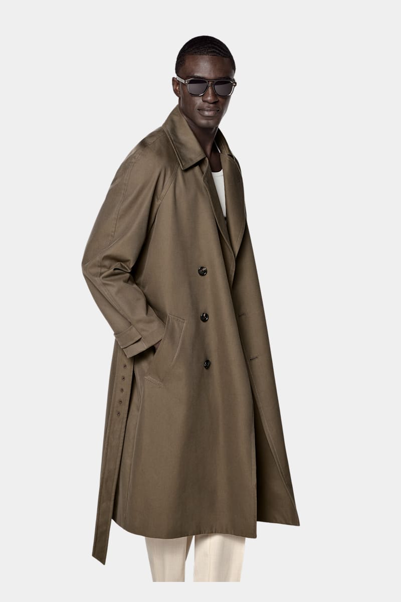 Green Trench Coat - Styled 2