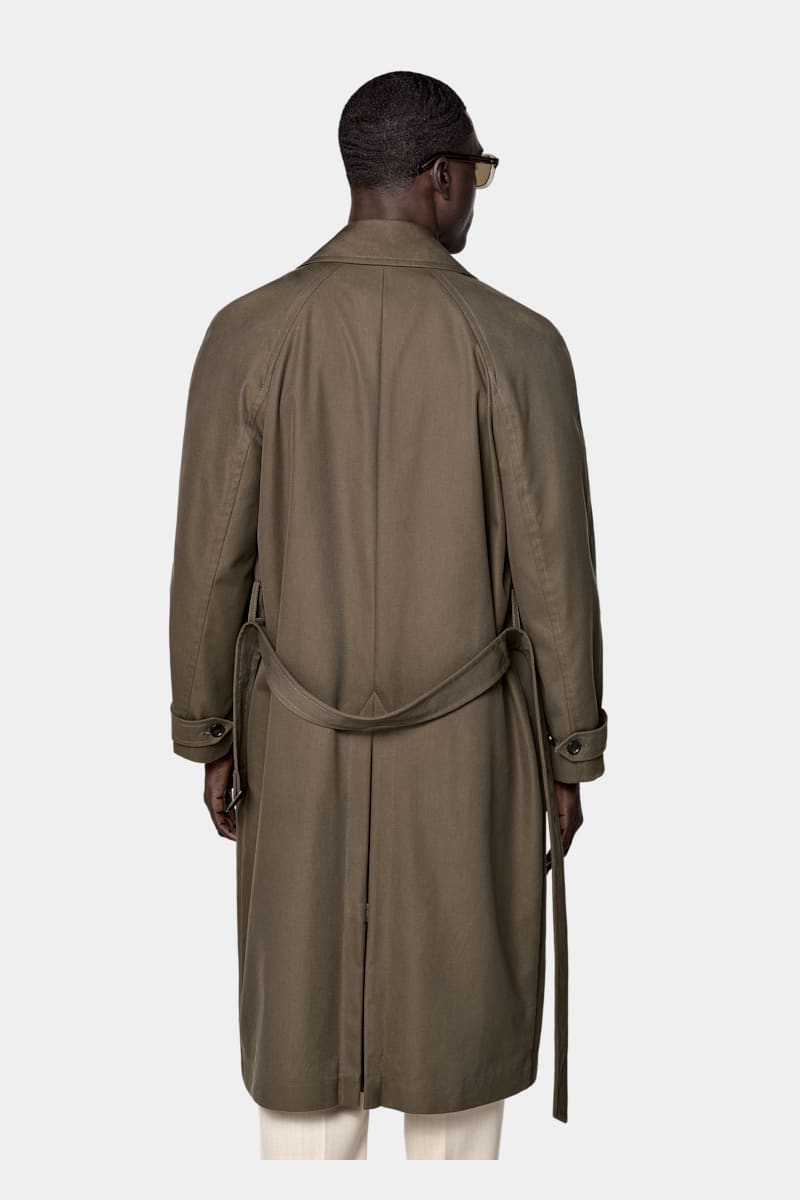 Green Trench Coat - Detail 1