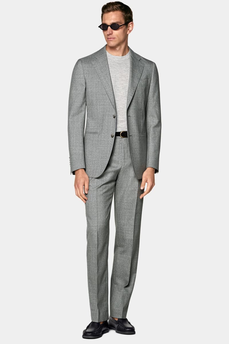 Light Grey Perennial Tailored Fit Havana Suit