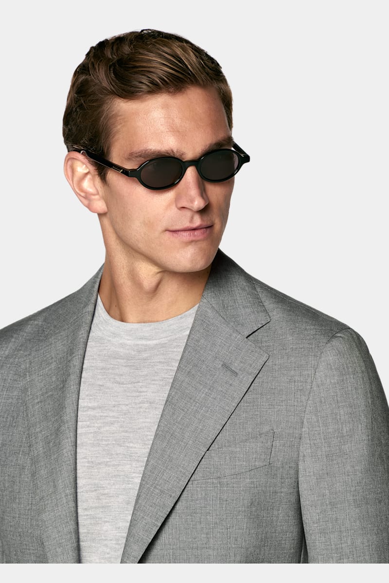 Light Grey Havana Suit - Styled 1