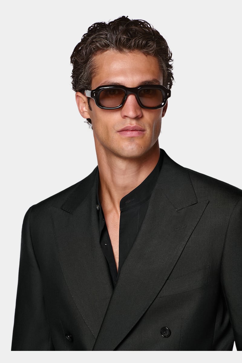 Black Tailored Fit Milano Suit - Styled 1