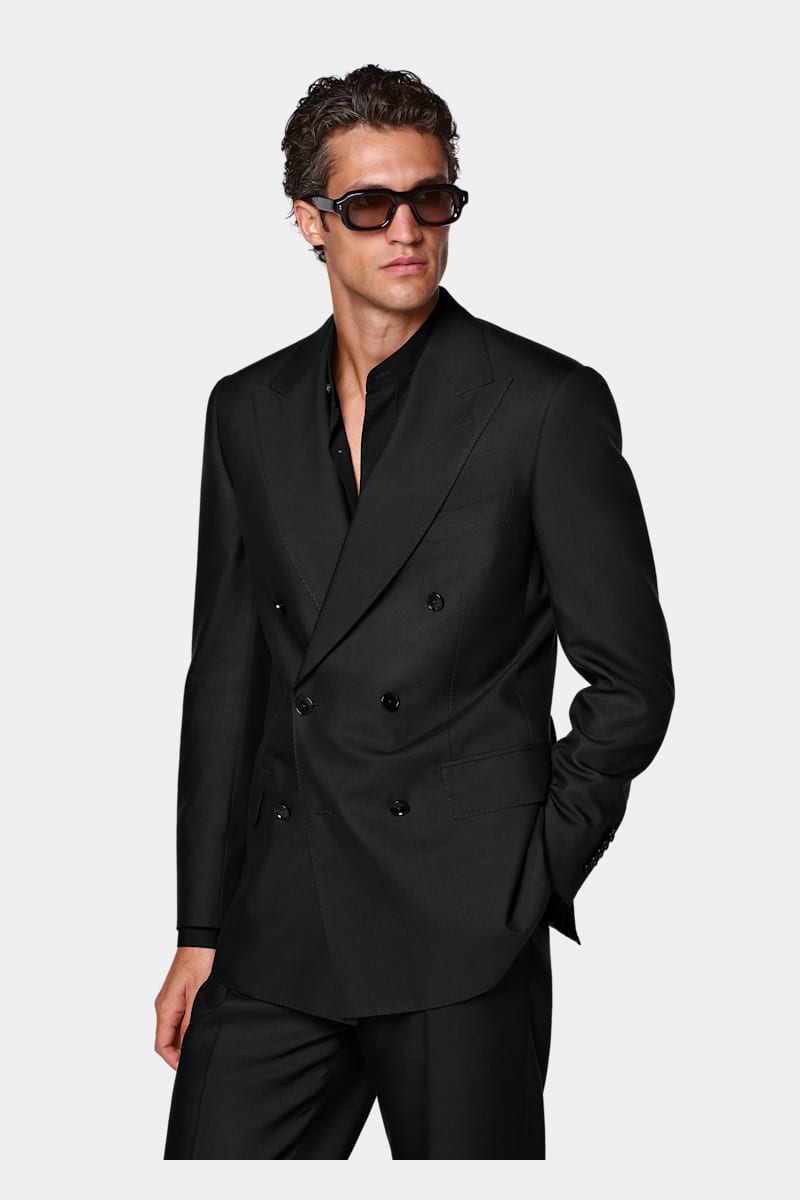 Black Tailored Fit Milano Suit - Styled 2