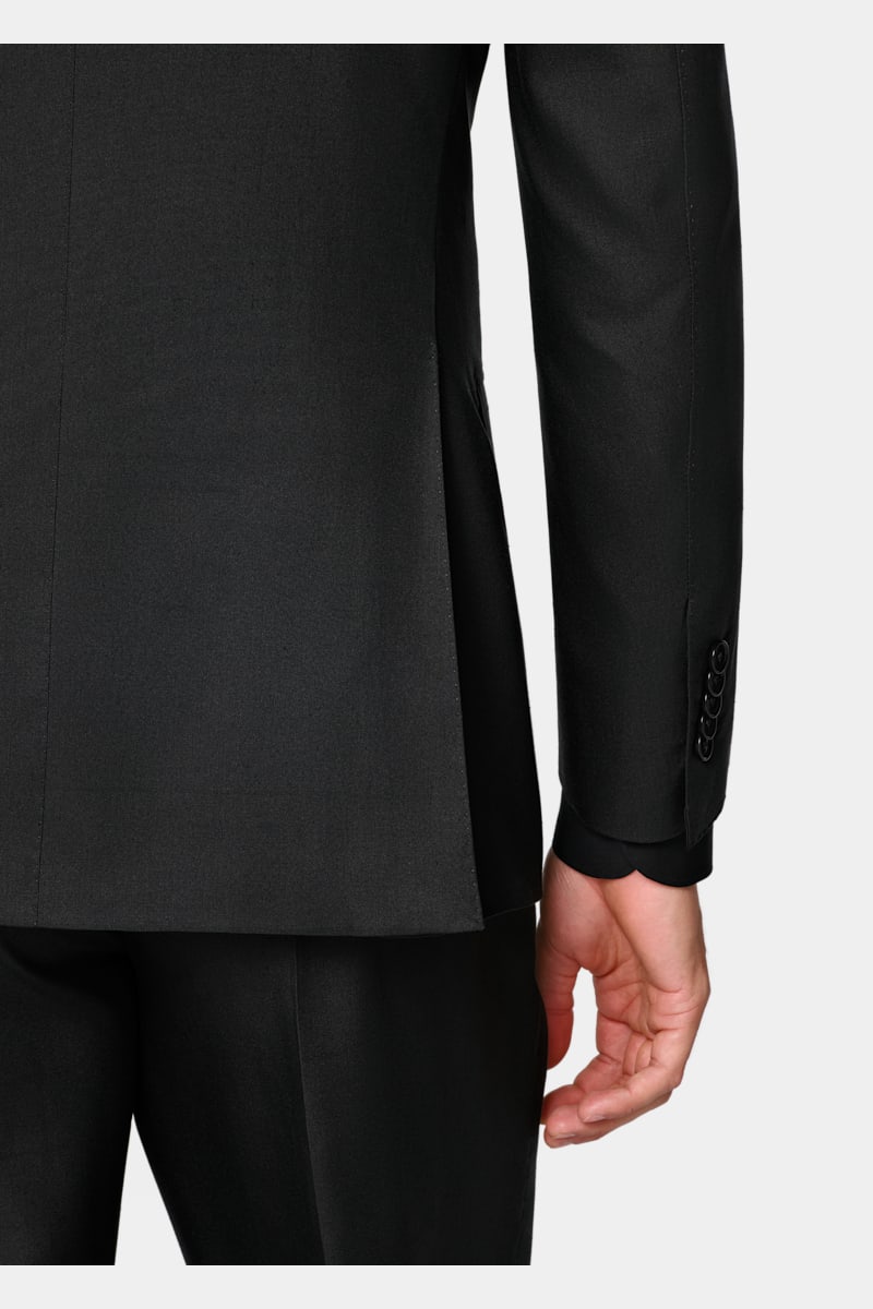 Black Tailored Fit Milano Suit - Styled 3