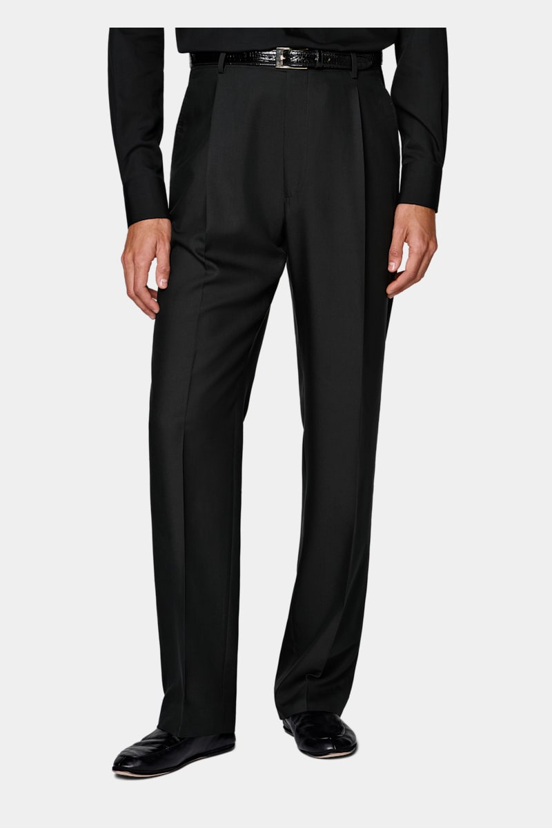 Black Tailored Fit Milano Suit - Detail 1