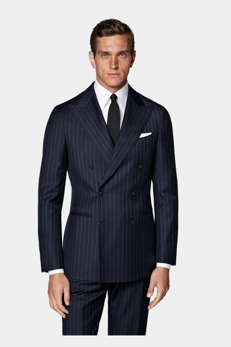 Navy Striped Havana Suit - Styled 2