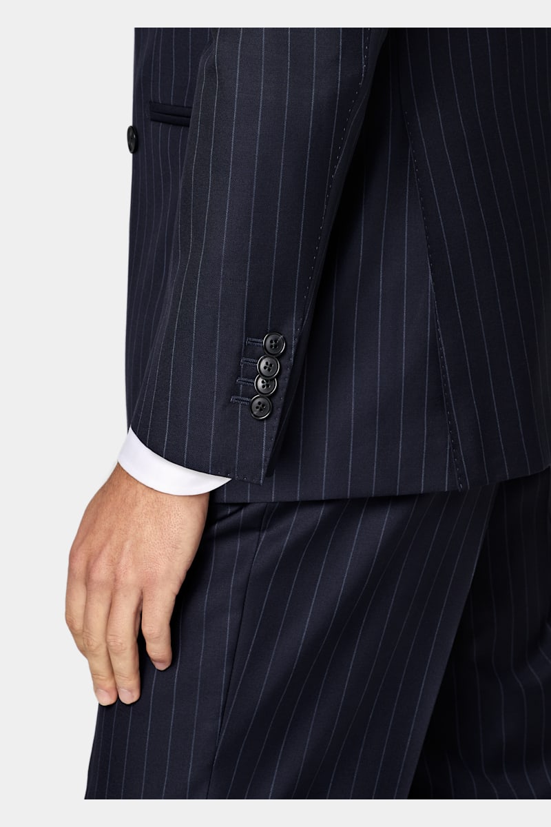 Navy Striped Havana Suit - Styled 3