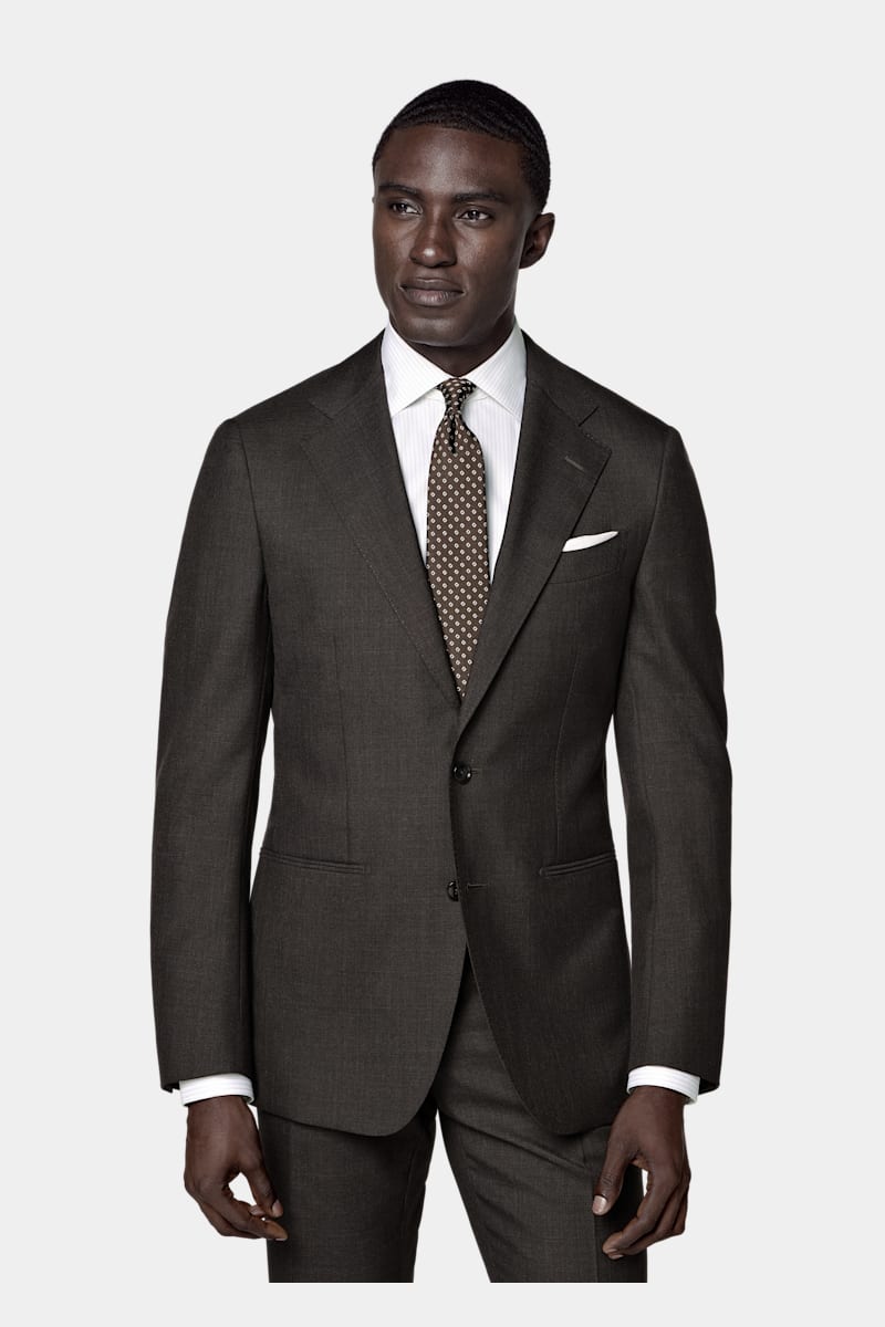 Dark Brown Havana Suit - Styled 2