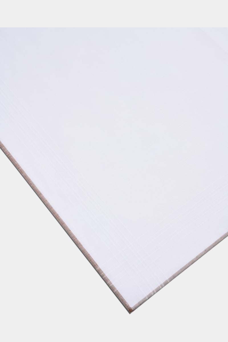 White Pocket Square - Styled